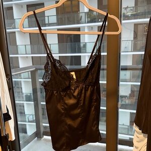 Black Lace Satin Camisole dkny intimate wear